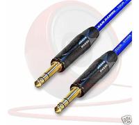 Oro 0.6cm Connettore Per Jack Cavo. Van Damme Trs NP3X-B. Stereo 3M 5m 10m