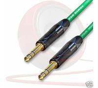 Oro 0.6cm Connettore Per Jack Cavo. Van Damme Trs NP3X-B. Stereo 3M 5m 10m