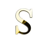 Oro 20cm Lettere in acrilico spesso 3D di grandi dimensioni - Combinazione libera di specchi in plexiglass autoadesivi - Decorazioni per pareti fai-da-te con adesivo di sicurezza