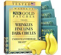 Oro 24k Sotto l'occhio Mask | Patch occhio per Dark Circles, Borse, e gonfiori | Concentrate sotto speciali rilievi dell'occhio Il trattamento con estratto di semi d'uva, collagene