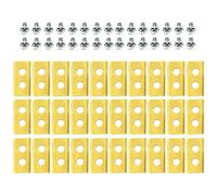 (Oro) 30 pezzi Lama di ricambio per tosaerba Lama per macchina mobile automatica a doppio foro Placcatura