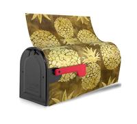 oro ananas sfondo Stampa decorativa impermeabile copertura cassetta postale magnetica avvolge carino festa decorazione per la casa