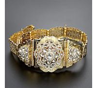 Oro Argento Colore Algeria Marocco Cintura Per Le Donne Girasole Cristallo Caftano Cintura Arabo Gioielli Da Sposa