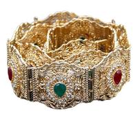 Oro Argento Colore Marocco Caftano Cintura Per Le Donne Metallo Cristallo Della Catena Della Pancia Regola Lunghezza Catena Della