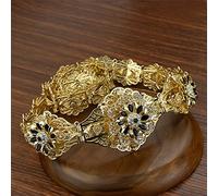 Oro Argento Colore Marocco Cintura Per Le Donne Cristallo Fiore di Nozze Caftano Gioielli Lunghezza Regolabile Catena Della Vita