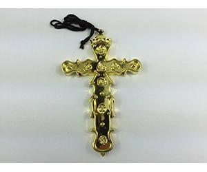 Oro, argento, croce crocifisso, adulto Vicar suora prete Monk Pope Church costume da uomo