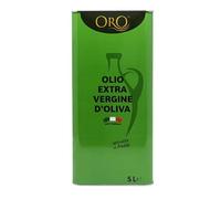 Oro Campania - Olio Extra Vergine di Oliva 100% Italiano, estratto a freddo, fruttato leggero-medio, aromi freschi di olive appena raccolte, gusto equilibrato, 2 latte da 5L