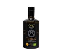 Oro Campania - Turion Olio Extra Vergine D'Oliva DOP Colline Salernitane Biologico, 100% italiano, estratto a freddo, gusto deciso con note di carciofo, insalata e mandorla, 500 ml