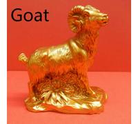 Oro Cinese Resina Zodiac Animali Statua Scultura Arredo Casa Feng Shui Chic Arte