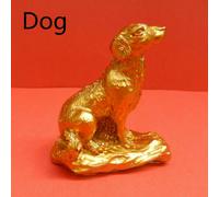 Oro Cinese Resina Zodiac Animali Statua Scultura Arredo Casa Feng Shui Chic Arte