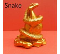 Oro Cinese Resina Zodiac Animali Statua Scultura Arredo Casa Feng Shui Chic Arte