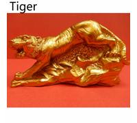 Oro Cinese Resina Zodiac Animali Statua Scultura Decorazione Casa Feng Shui