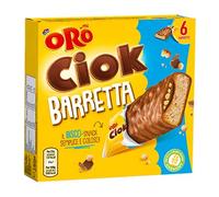 Oro Ciok Barrette Ricoperte di Cioccolato al Latte con Ripieno di Cacao e Riso Soffiato 162g