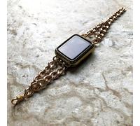 Oro Colore CB Catena Fascia per Orologio Apple 7 6 5 4 3 2 Se 38mm 40 41 42 44mm