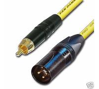 Oro da Rca A Maschio XLR Audio Cavo. Lungo XLR A Phono Van Damme. Subwoofer