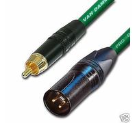 Oro da Rca A Maschio XLR Audio Cavo. Lungo XLR A Phono Van Damme. Subwoofer