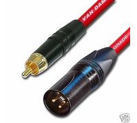 Oro da Rca A Maschio XLR Audio Cavo. Lungo XLR A Phono Van Damme. Subwoofer