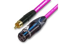 Oro da Rca A XLR Audio Cavo. Lungo XLR A Phono Van Damme, Neutrik, Microfono