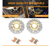 Oro Dischi Freno Anteriore e Pastiglie per Honda CBR 600 RR CBR600 RR3 RR4 03 04