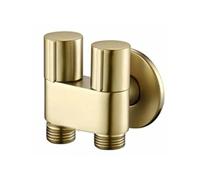 Oro Due vie Uscita Angolo Valvola per Bagno E Cucina Rubinetto Acqua Valvola di Ingresso Acqua AG789 1Pcs