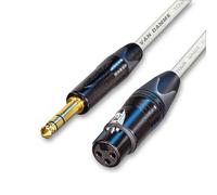 Oro Femmina XLR A ¼ Jack Trs Cavo. Bilanciato Van Damme Microfono Corto 10m 20m