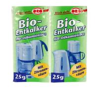 ORO fix Polvere anticalcare biologica per bollitori e macchine da caffè, 2 x 25 g