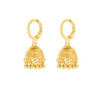 Oro Indiano Jhumki Bell Hoop Orecchini Per Le Donne Retrò Etnico Boemia Hollow Jhumka Campana Rotonda Nappa Pendre Goccia Orecchino Bollywood Boho Tradizionale Gypsy Huggie Gioielli, conventionnel