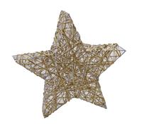 Oro Luce Fino Tessuto Decorazione Stella - Neve Effetto - Scegli la Taglia