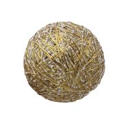 Oro Luce Fino Tessuto Palla Decorazione - Neve Effetto - Scegli la Taglia