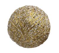 Oro Luce Fino Tessuto Palla Decorazione - Neve Effetto - Scegli la Taglia