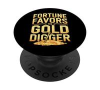 Oro Mining Panning Storia Avventura Prospector Tesoro PopSockets PopGrip Adesivo