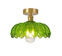 Oro Moderno a soffitto a Sospensione Leggera a Forma di Fiore di Vetro a soffitto Lampada da soffitto in Ottone per la Sala da Pranzo del corridoio Realizzato in Cina
