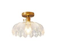 Oro Moderno a soffitto a Sospensione Leggera a Forma di Fiore di Vetro a soffitto Lampada da soffitto in Ottone per la Sala da Pranzo del corridoio Realizzato in Cina