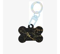 Oro Nero Stampa Ornamento Acrilico Osso Del Cane Di Stampa,Medagliette Per Cane Ornamento Personalizzato Animale, Portachiavi A Forma Di Osso