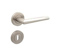 Oro & Oro Cometa - Coppia di maniglie Rosetta Chiave nichel opaco