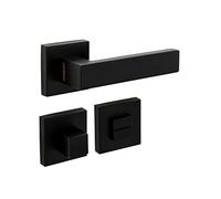 Oro & Oro quattro Coppia di maniglie Imbottitura WC Nero