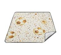 Oro Palla Da Calcio di Natale Impermeabile Coperta Esterna Impermeabile Erba Spiaggia Picnic Coperta per Outdoorsy Persone Coppie Regalo cobija para la playa