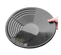 Oro Panning, Gold Mining Pan, G-old Panning setacciatura strumento, Portatile Go-ld Pan, Manuale Mining G-olds lavaggio Setaccio Pans bacino per Bedrock, Montagna, Esplorazione