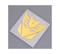 (oro per F-2 pezzi) Emblemi per lo styling dell'auto 3D in metallo con logo Autobot e Transformers,