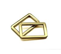 Oro Regolatore 2,5 cm 2,5 cm Cinturino in lega di zinco Regolatore Sliders Fibbia & Anello rettangolare in canna di fucile oro oro chiaro lucido a scelta confezione da 10 pezzi U103