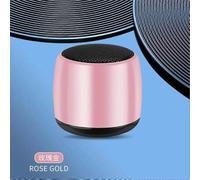 (Oro rosa 546) Altoparlante Bluetooth portatile, suono surround wireless, mini soundbar, bassi ricchi,