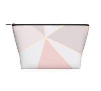 Oro rosa geometrico, Borsa da toilette Borsa per trucco Borsa per cosmetici Borsa da toilette da viaggio portatile