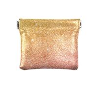 Oro Rosa Glitter Modello Donna Piccolo Pelle Portamonete Portafoglio Comodo Mini Cambiamento Portafoglio Portamonete per Ragazze, Motivo glitter oro rosa, 1 Size, Accessorio da viaggio