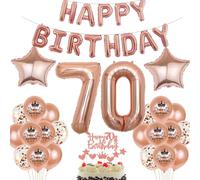Oro Rosa palloncino 70 anni compleanno Donna Rosegold 70 anni compleanno decorazioni Donna Palloncini 70 anni compleanno Oro Rosa Palloncini Compleanno 70 anni Donna Rosegold
