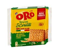 Oro Saiwa 5 Cereali Biscotto Farina Integrale con Frumento Riso Orzo Avena e Segnale 420g - Nuovo Formato