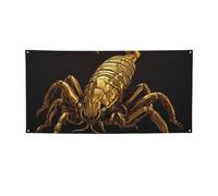 oro scorpione Banner e segni Outdoor Indoor Party Decorazione Banner Personalizzato con Occhielli Sfondo Compleanno Sfondo Poster Foto Sfondo per Matrimonio Evento Piccolo