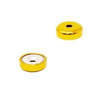 Oro Un Tipo Di Magneta A Pentola Neodimio Per Arti, Mestieri, Produzione Di Modelli, Fai -Da -Te, Hobby, Ufficio E Casa - 16mm Dia - Pacco Di 40