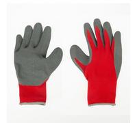 OROK - Guanti grandi lavori, guanti da lavoro - Guanti di pulizia grandi lavori - Dimensione 9 - Supporto in poliestere rivestito in lattice temperato supportato - Polsini lunghi - Schienale ventilato