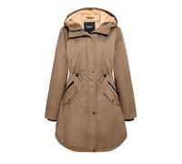 OROLAY Giacca Parka Donna Imbottita con Cappuccio, Fatta di Pile, Antivento per Inverno, Tasche Multiple, Ideale per Outdoor