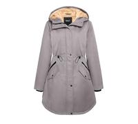 OROLAY Giacca Parka Donna Imbottita con Cappuccio, Fatta di Pile, Antivento per Inverno, Tasche Multiple, Ideale per Outdoor